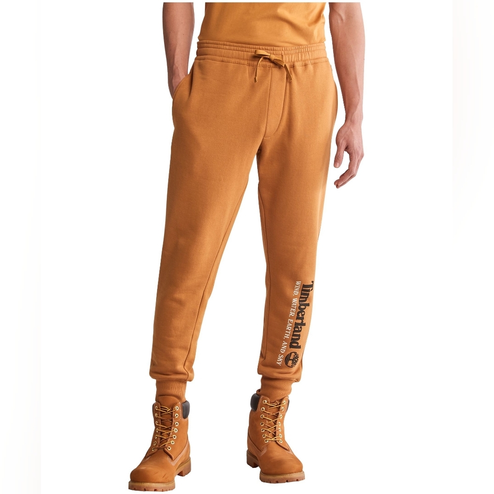 Timberland Men's Brown Core Tree Logo Sweatpants Joggers Size MNew With Tags